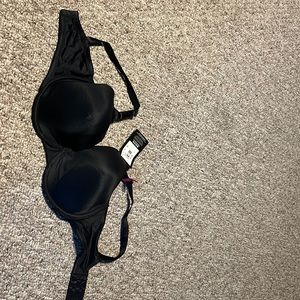 Black front adjustable straps bra 36 DD